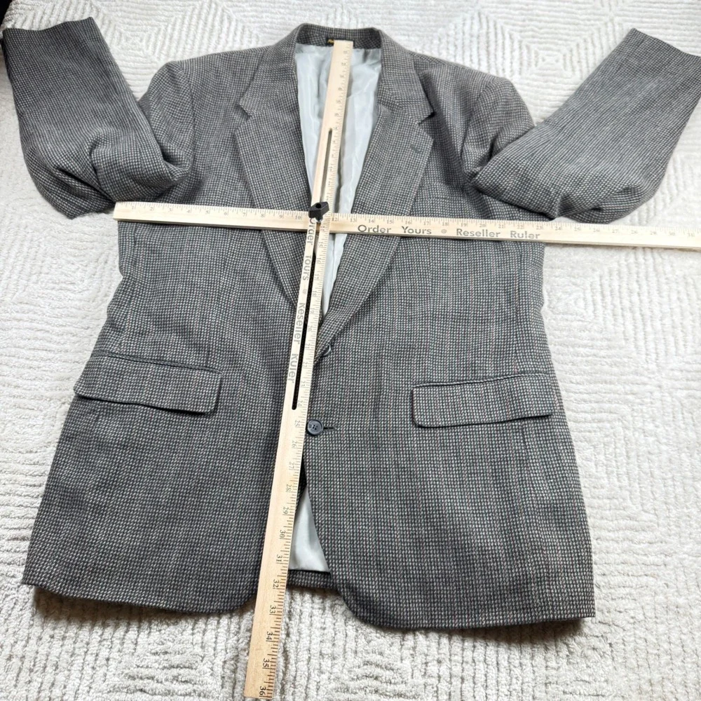 Vintage Jordache Blazer Mens 46L Linen Wool Sport Coat Academic Old Money 80s